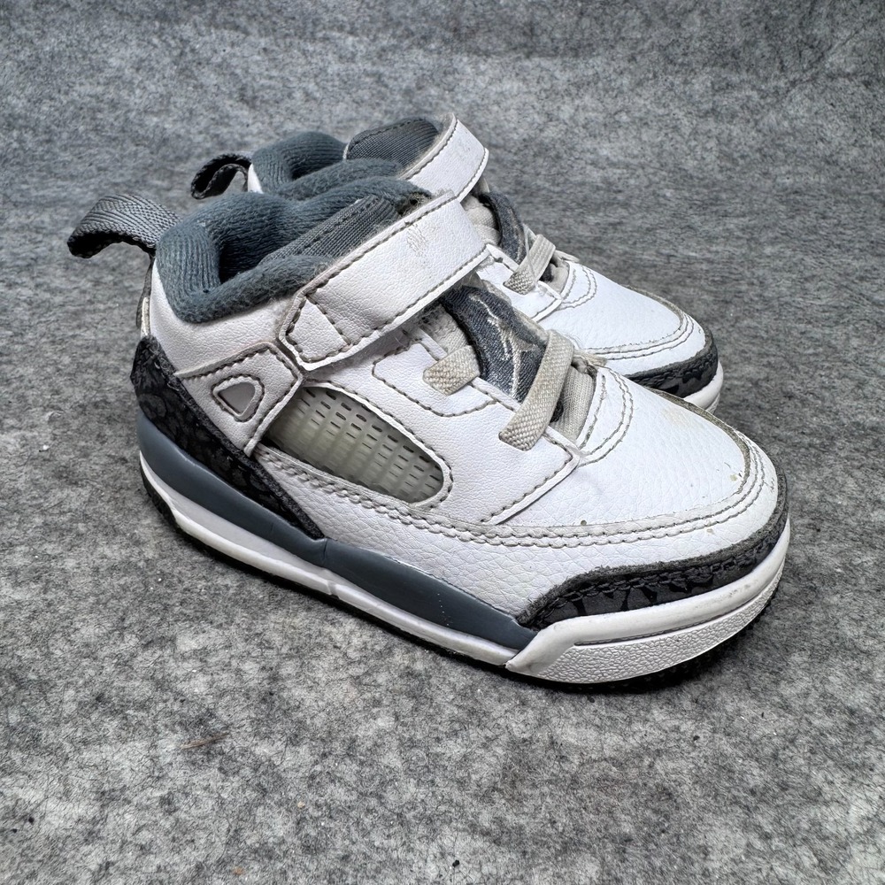 Nike Air Jordan Spizike Shoes Toddler Size 5C White Cool Grey Mid School